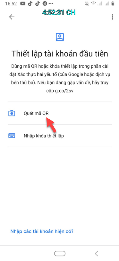 Bảo mật 2 lớp qua Google Authenticator – Hỗ trợ khách hàng